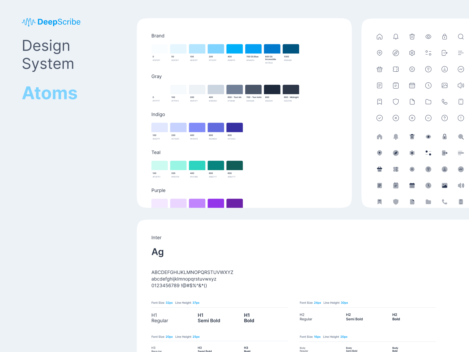 A sample of smaller ui elements for the design system